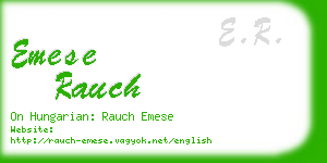emese rauch business card
